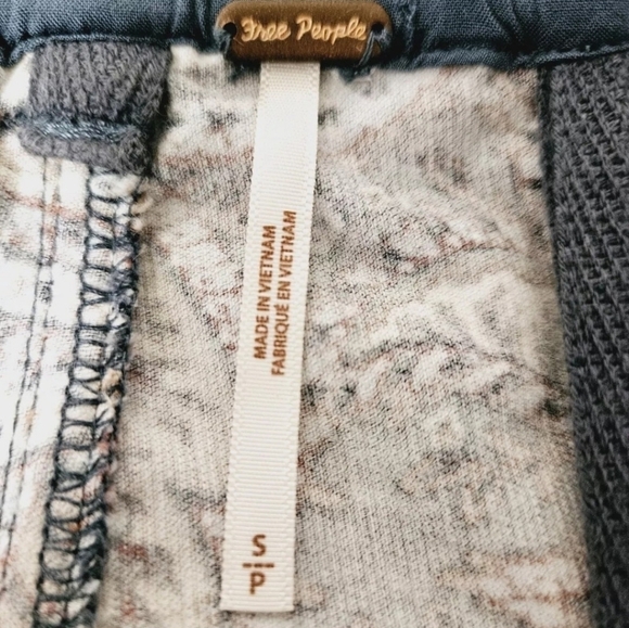 Free People Paisley Ankle Pants - Blue and Brown - Picture 10 of 16